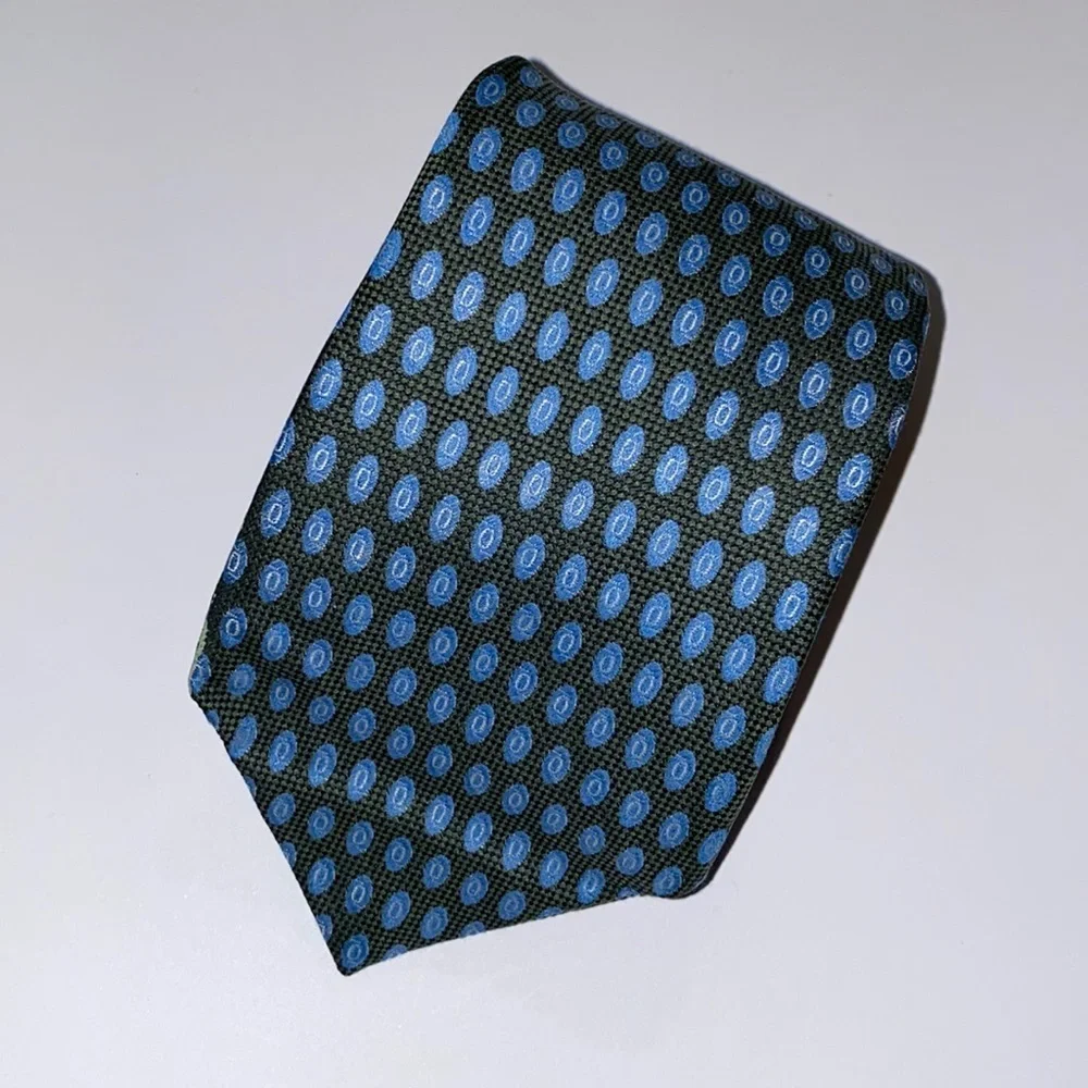 Hilditch & Key Blue Pattern Silk Te England